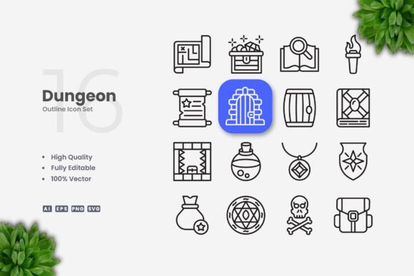Dungeon Icons: Essential Graphics for Digital Shops