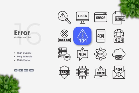 Error Icons: Essential Graphics for Digital Shops