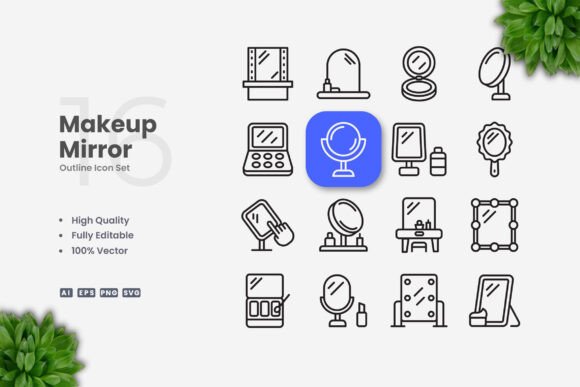Makeup Mirror Icons: A Designer's Stitch Review