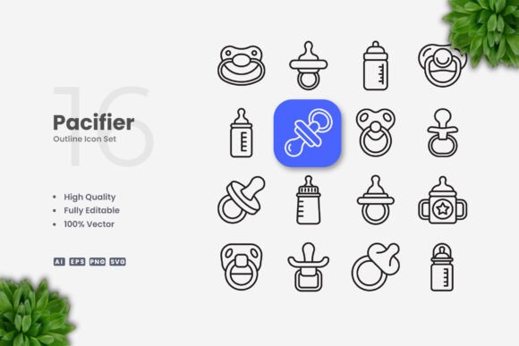 Pacifier Icons Graphics: A Crafter's Review