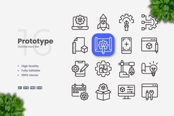 Prototype Icons: Clean Graphics for Digital Sellers