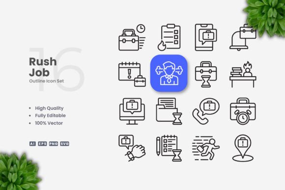Rush Job Icons: A Designer's Take on Clean Embroidery